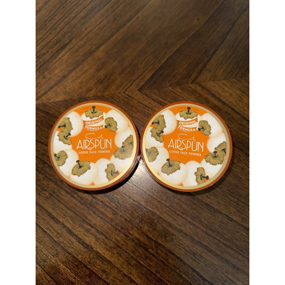 lot of 2 Coty Airspun Face Powder Translucent Extra Coverage tone 2.3oz 070-41